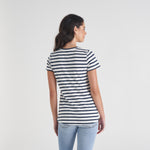 Load image into Gallery viewer, Blue &amp; White Tshirt
